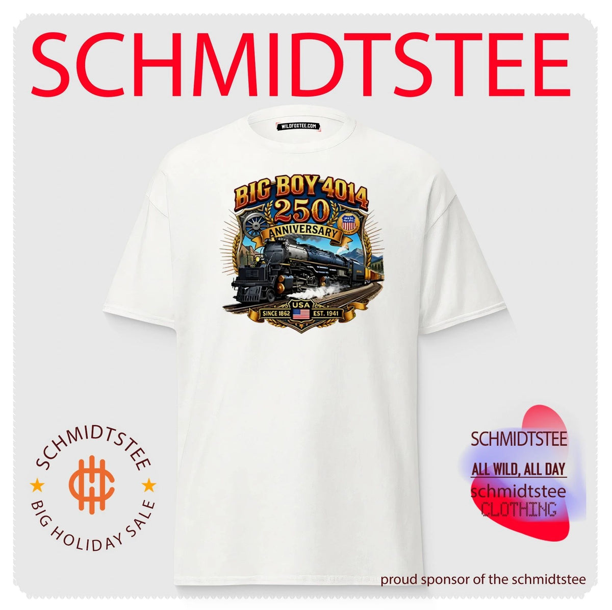 Big Boy 4014 Train USA 250th Anniversary Shirt