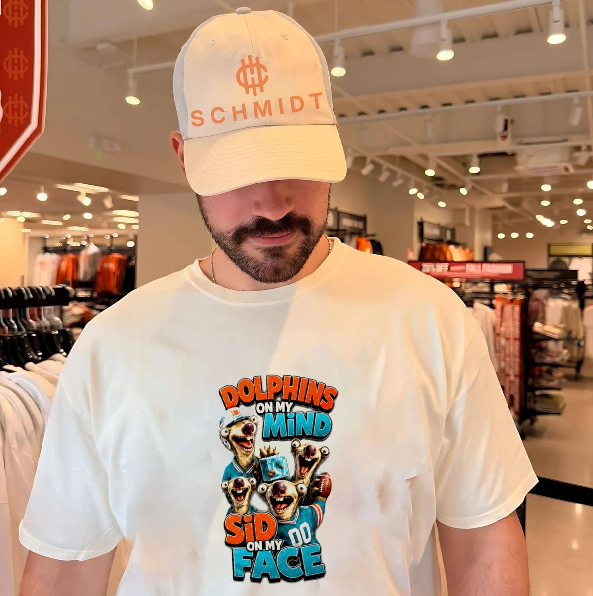 Miami Dolphins on my Mind Sid On My Face shirt
