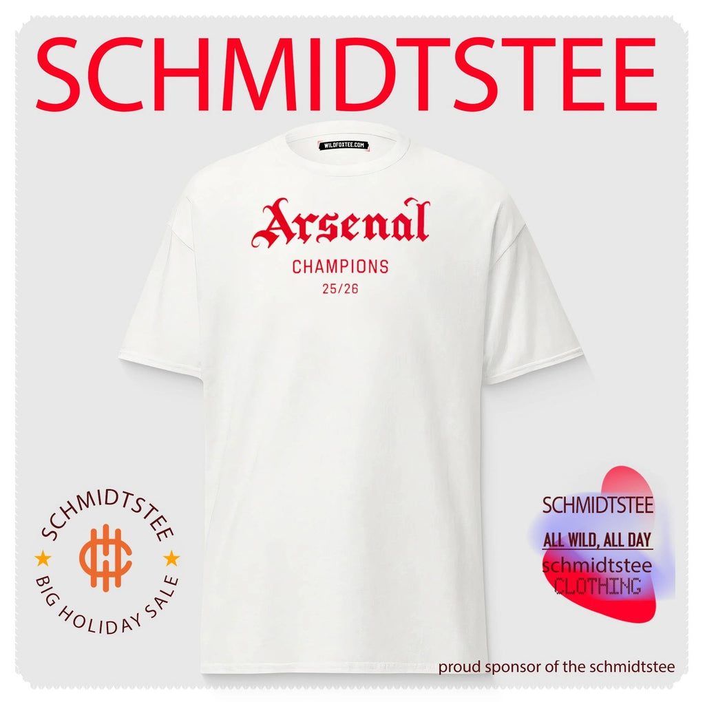 Arsenal AFC PL Champions 2025 2026 logo shirt
