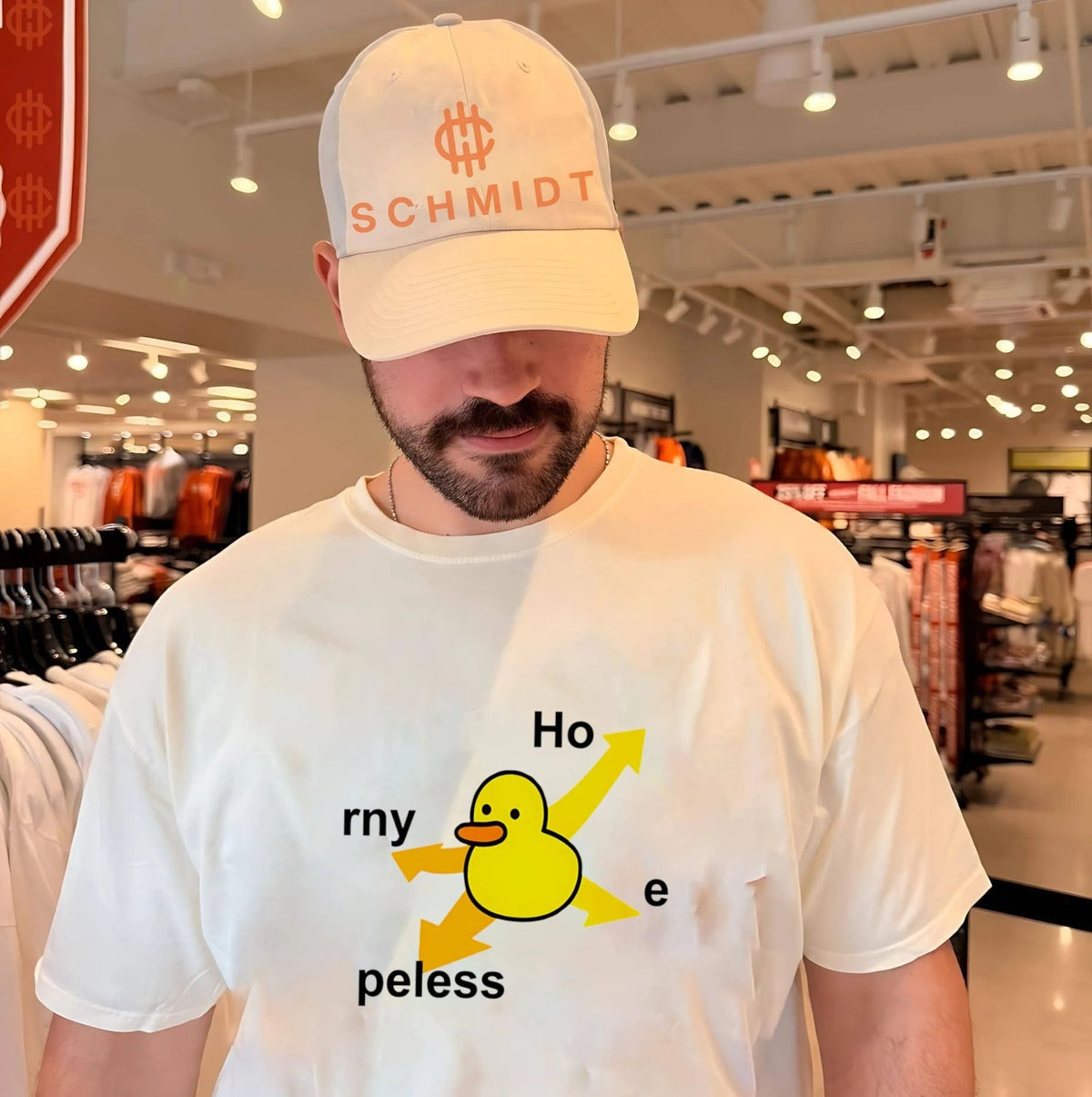 Ho rny Peless Duck In Distress Shirt