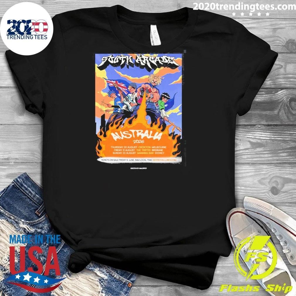 South Arcade Australia 2026 Tour Shirt