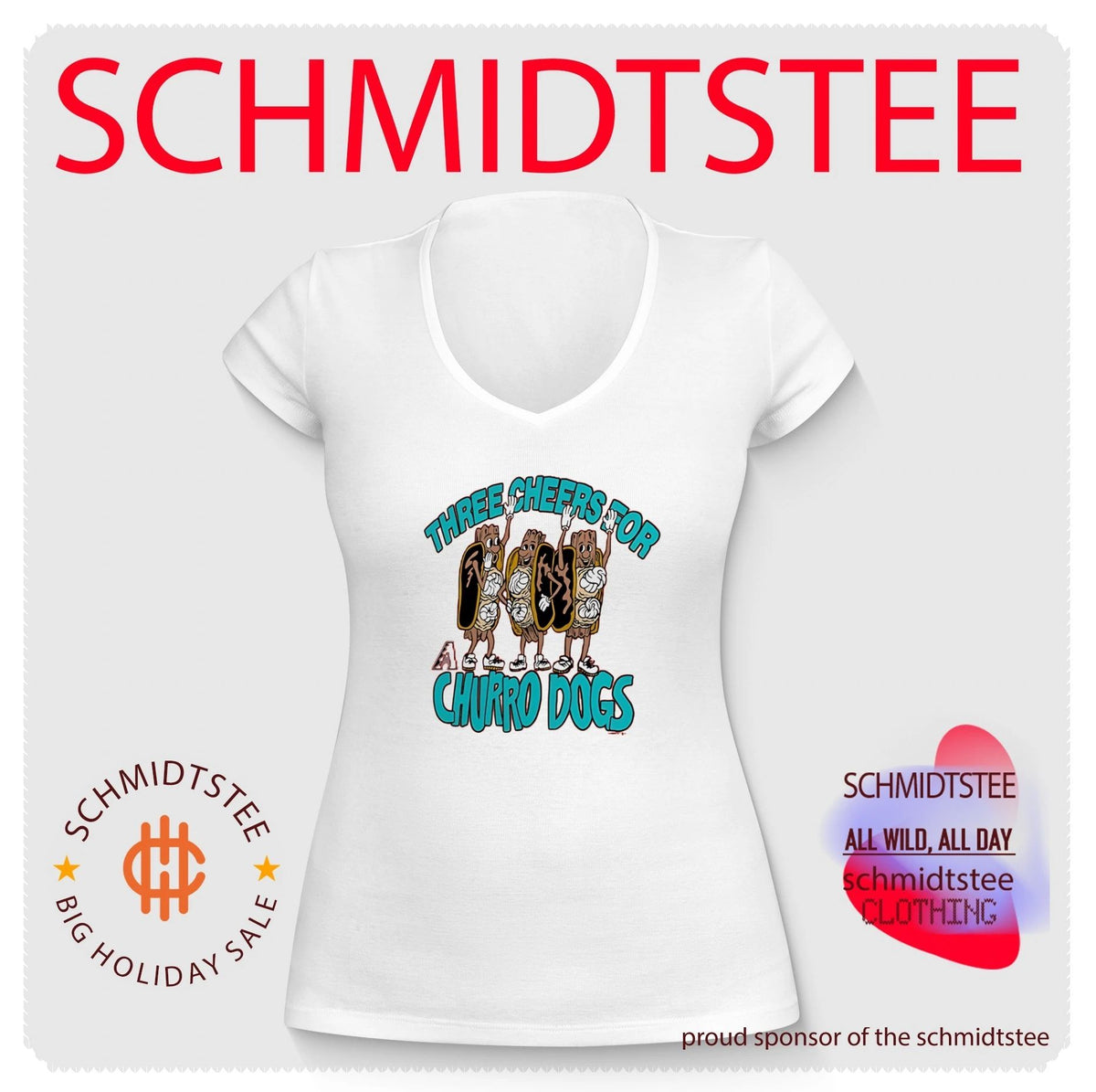 Arizona Diamondbacks three cheers for churro dogs food shirt