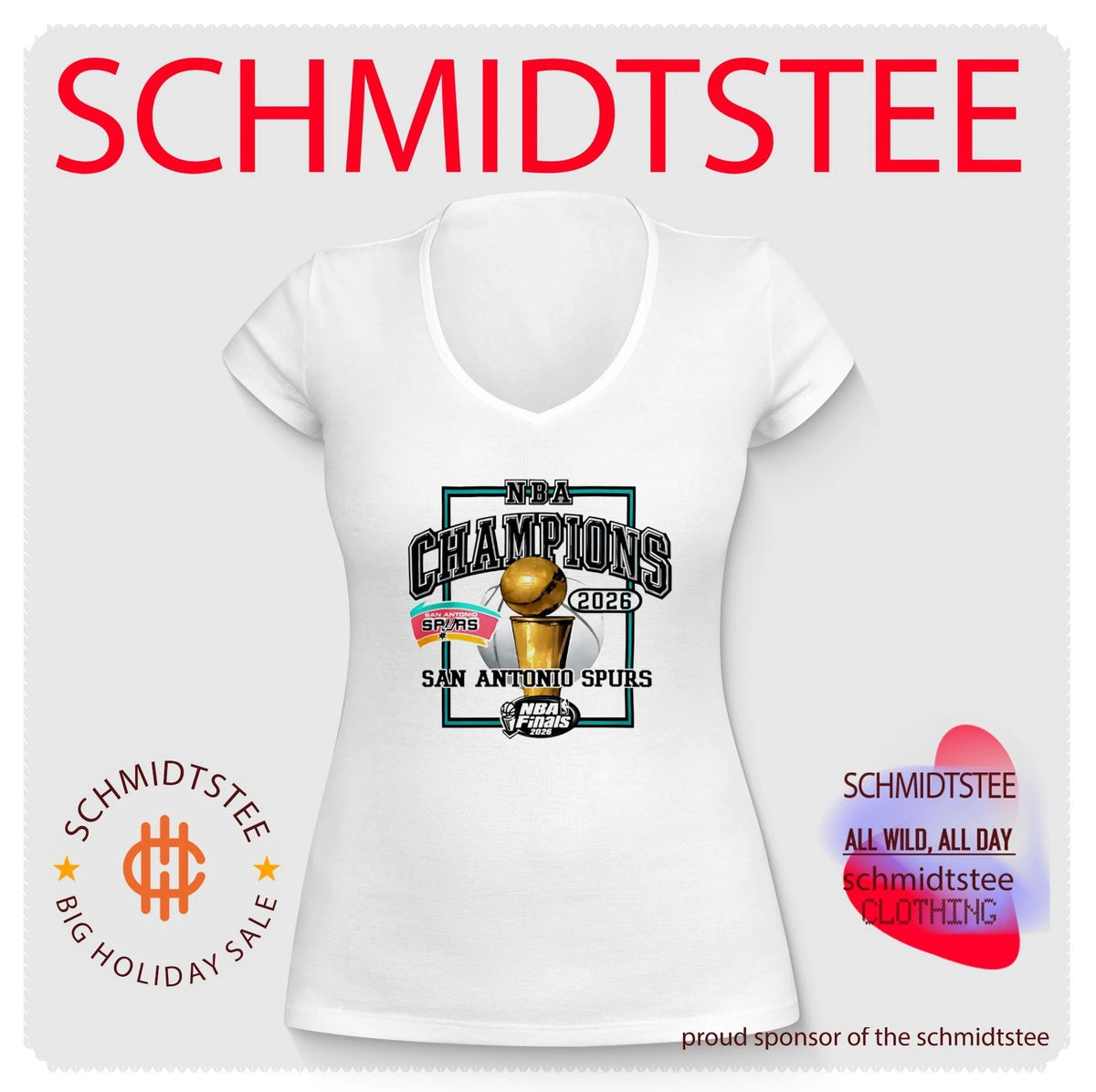 San Antonio Spurs 2026 NBA Cup Champions Basketball Graphic shirt
