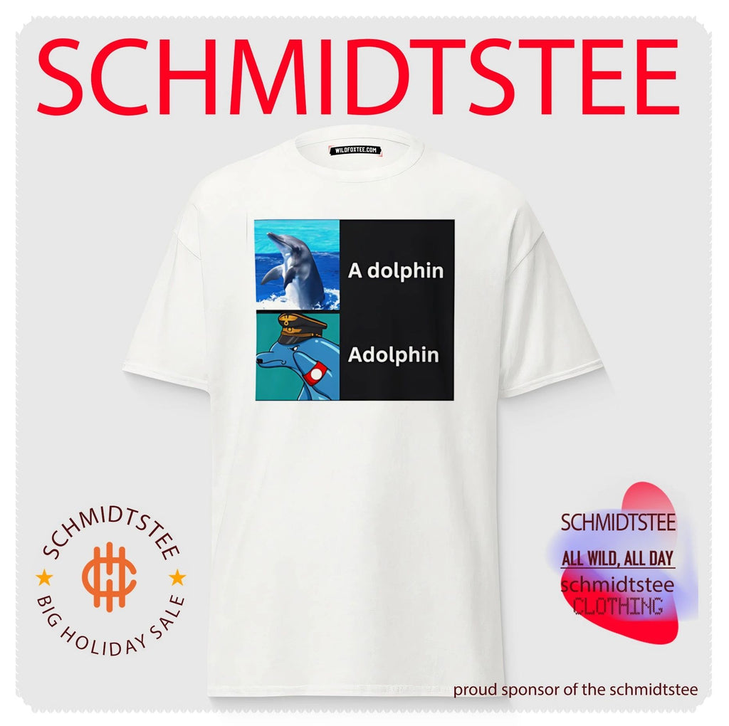a dolphin and adolphin meme shirt