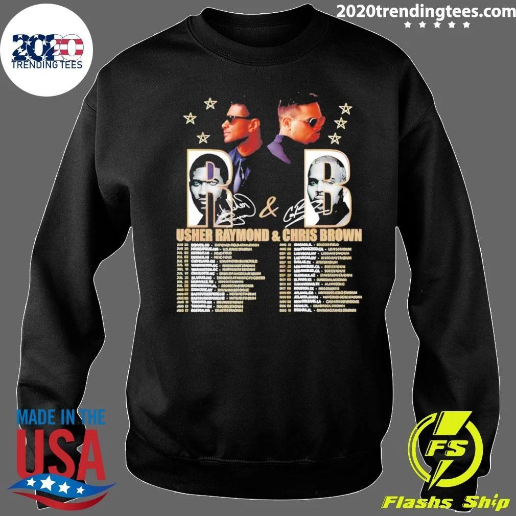 Usher Raymond Chris Brown Music Stars Tour Schedule R And B Concert Shirt