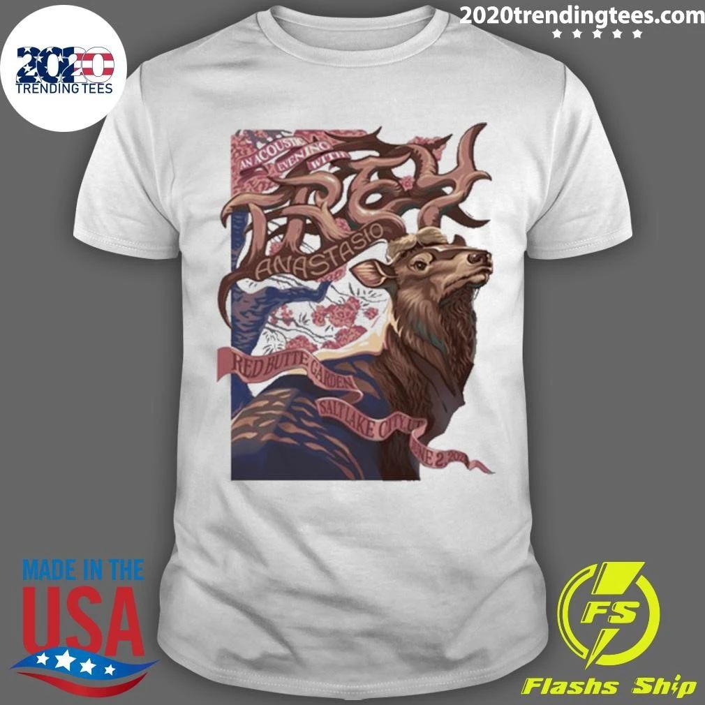 Trey Anastasio Concert June 02 2026 Salt Lake City, UT Tee Shirt