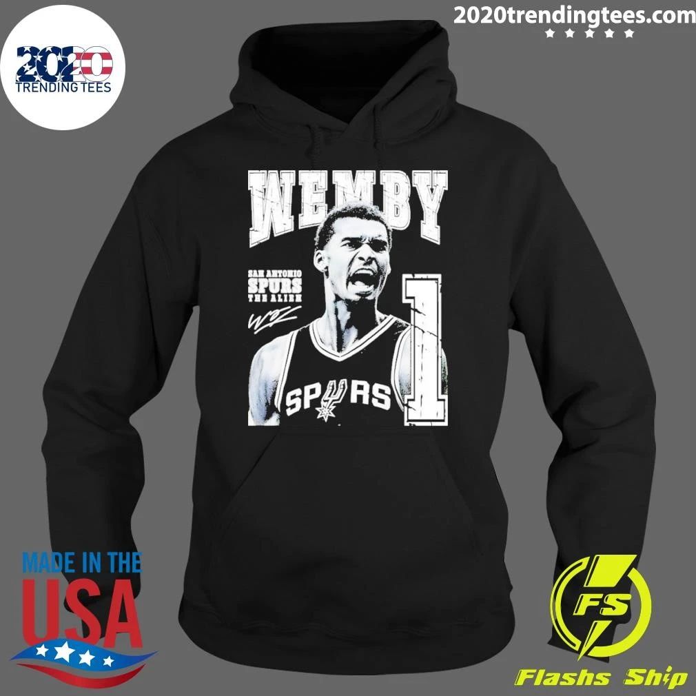 Wembanyama San Antonio Spurs Wemby The Alien 1 Basketball Signature Shirt