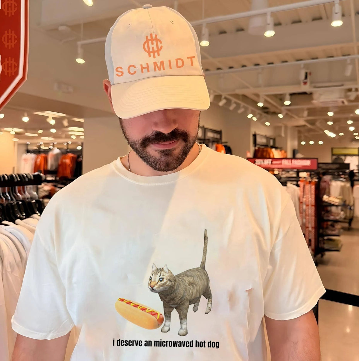 Cat I Deserve an Microwaved Hot Dog Meme shirt