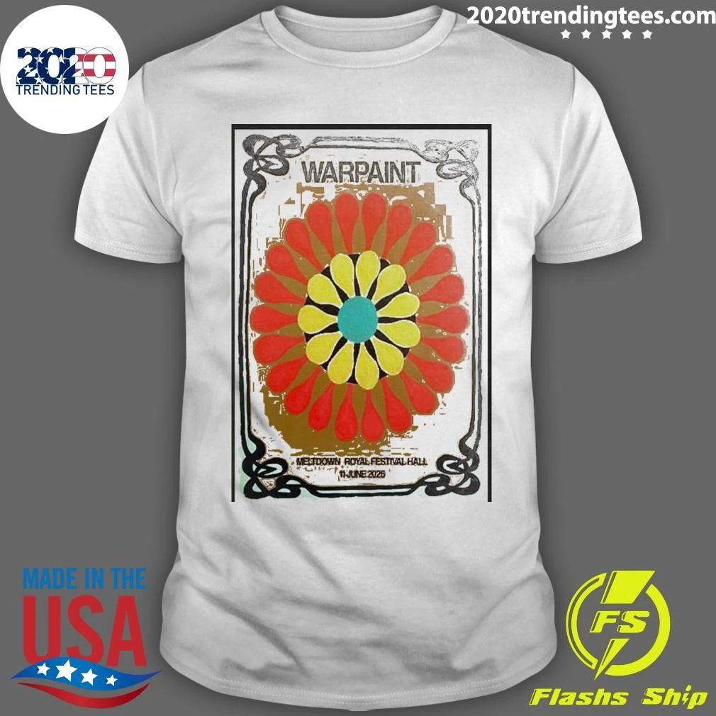 Warpaint Meltdown Royal Festival Hall June 11 2026 Poster Shirt