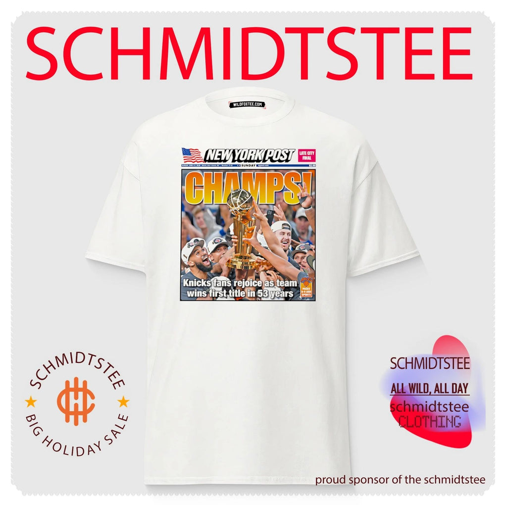 NY Knicks 2026 Finals Champions Knicks fans rejoice as team wins first title in 53 years Newspaper shirt