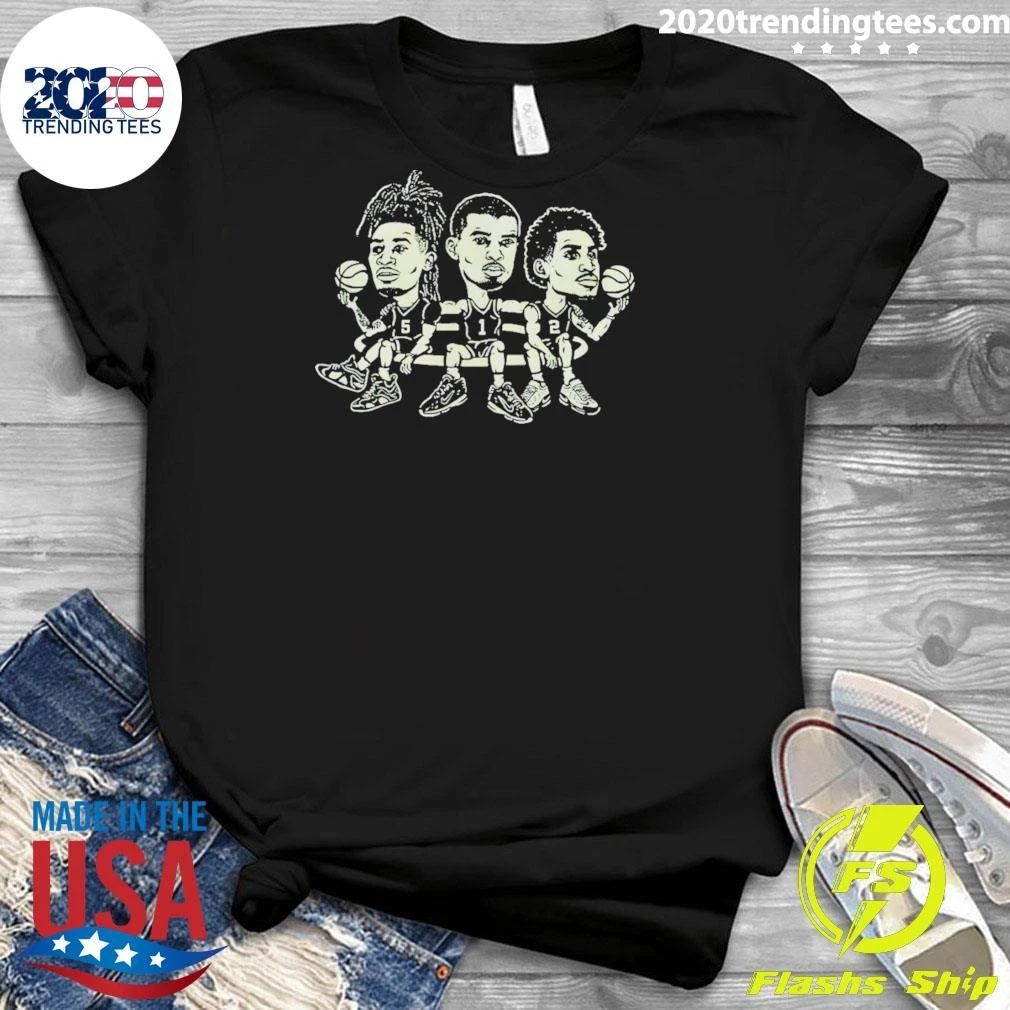 Wembanyama Stephon Castle Dylan Harper San Antonio Spurs Basketball Caricature Shirt