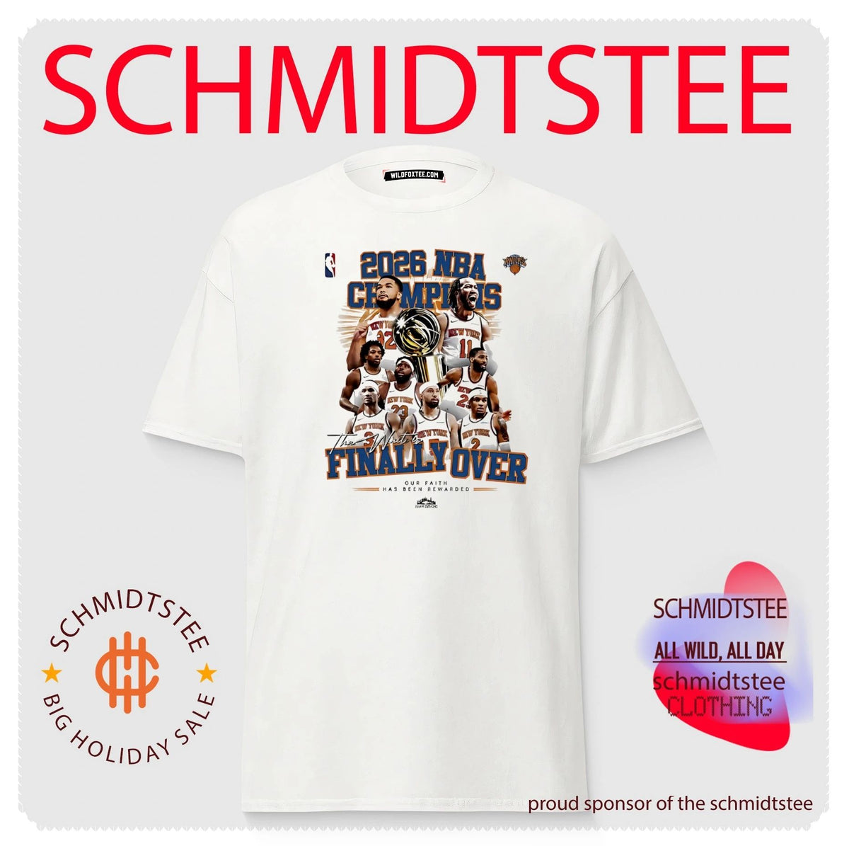 NY Knicks 2026 NBA Champions finally over our faith has been rewarded shirt
