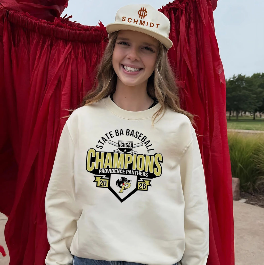 Providence Panthers 2026 NCHSAA State 8A Baseball Champions shirt