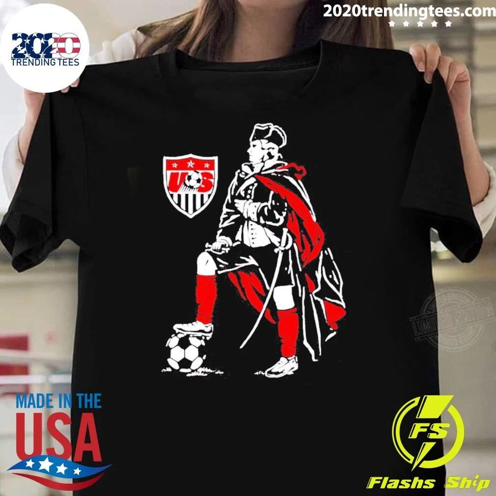U.s. Soccer Patriot Paint Graphic Shirt