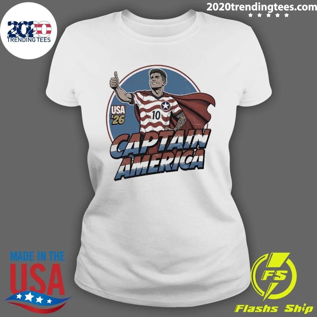 Christian Pulisic Captain America Usa ’26 Shirt