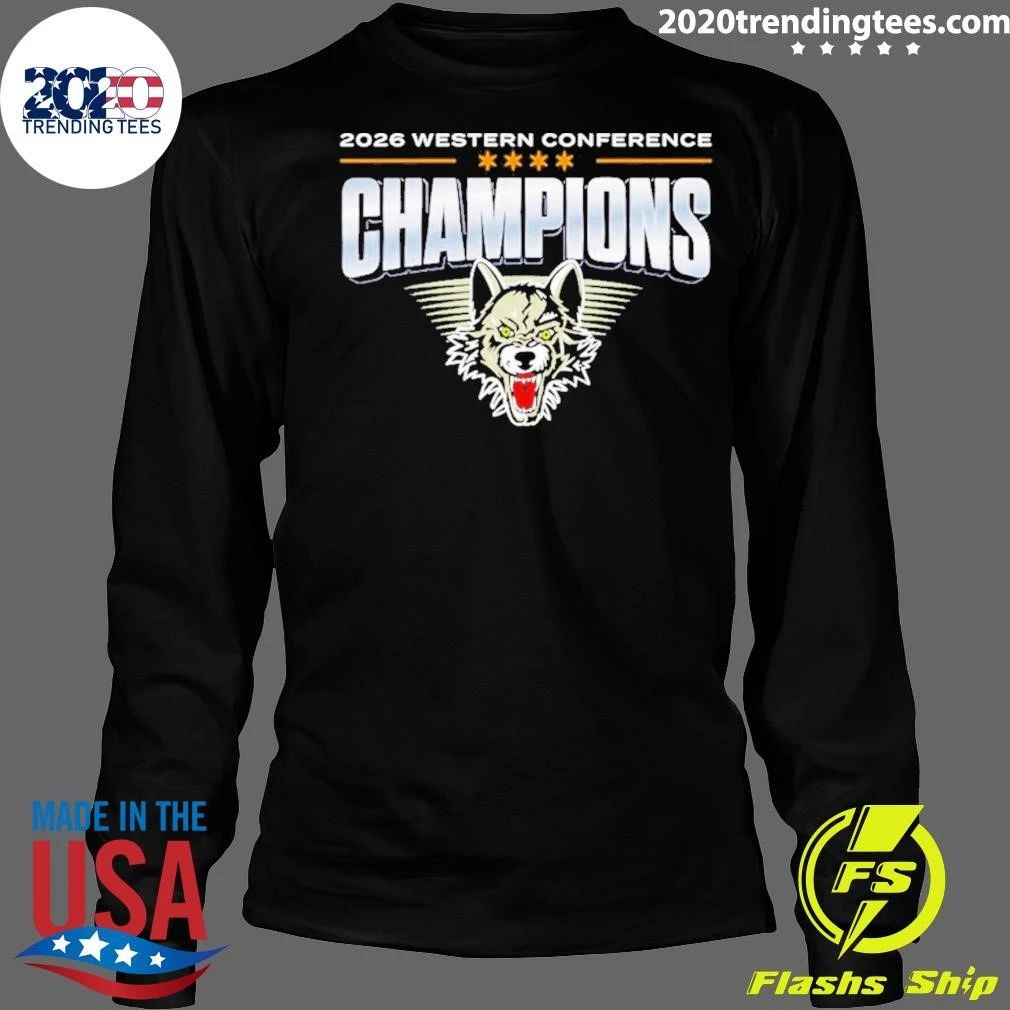 Wolves Hockey 2026 Western Conference Champions Wolf Shirt
