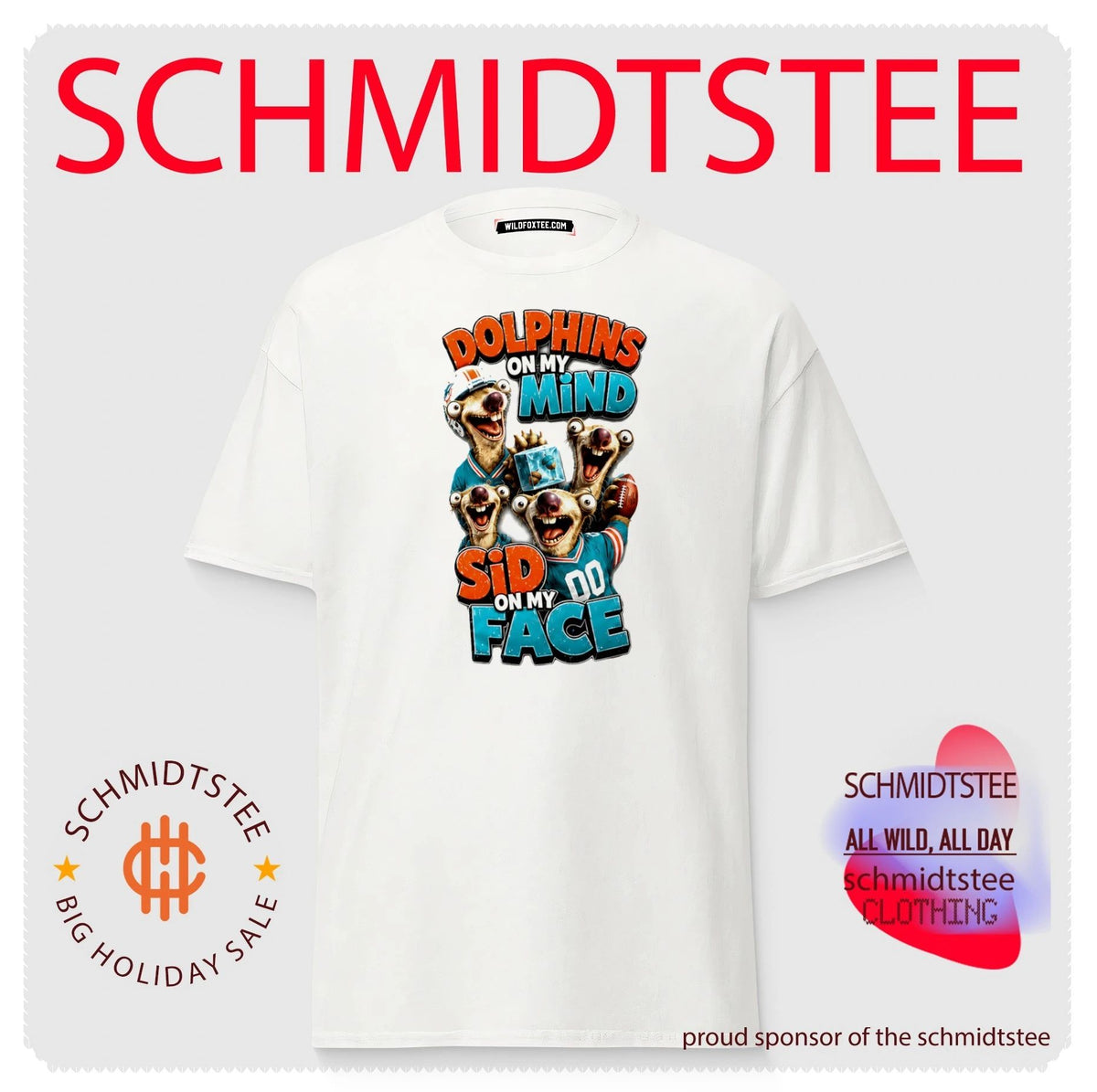 Miami Dolphins on my Mind Sid On My Face shirt