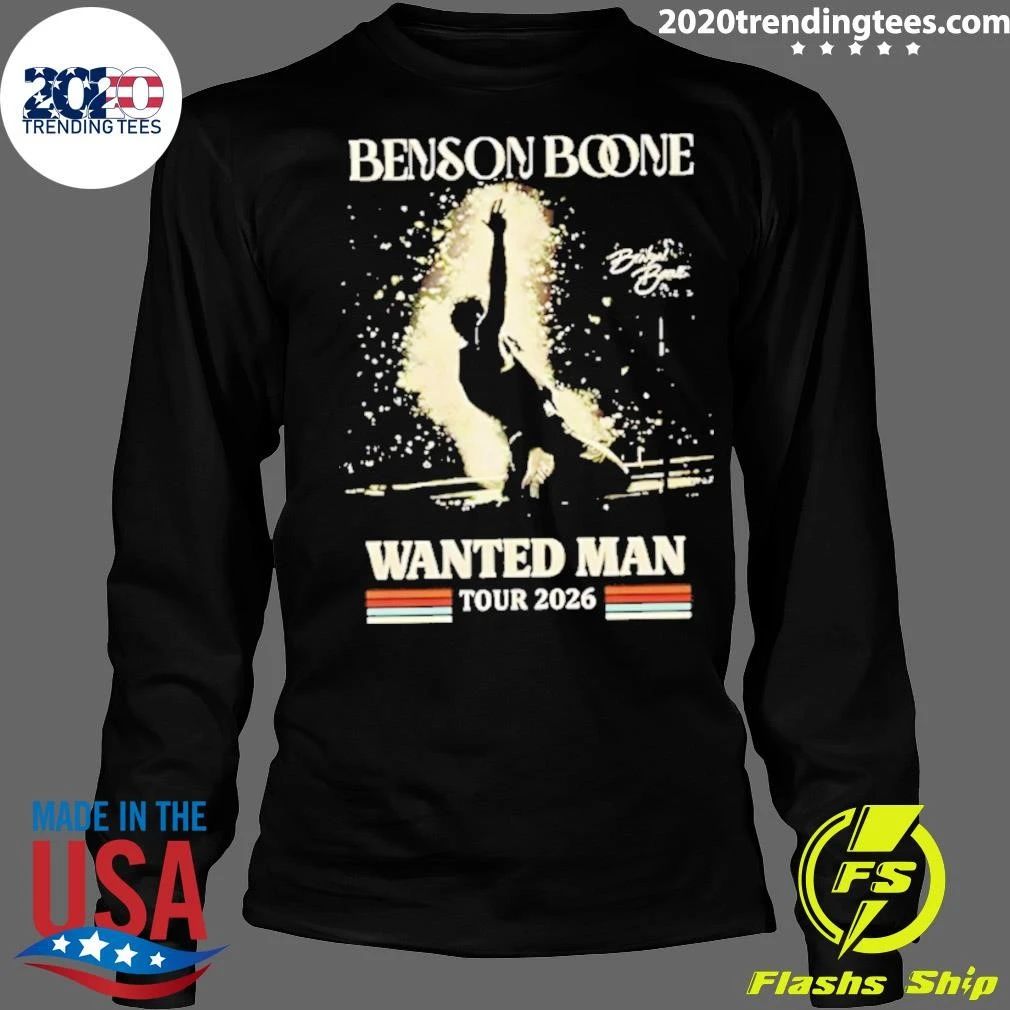 Benson Boone Wanted Man Tour 2026 Shirt