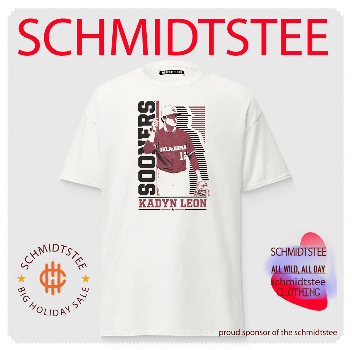 Oklahoma Sooners Kadyn Leon posing vintage shirt