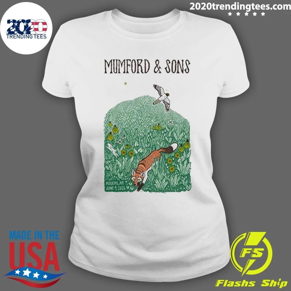 Mumford And Sons 6.9.2026 Rogers AR Tee Shirt
