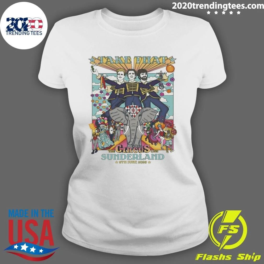 Take That The Circus Sunderland June 09 2026 Tour Sunderlan Tee Shirt