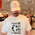 I’m not fat God gave me airbags cause I’m precious cartoon penguin shirt