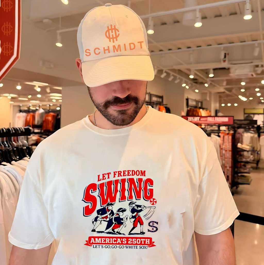 Let Freedom Swing America’s 250th Let’s Go Go-go White Sox shirt