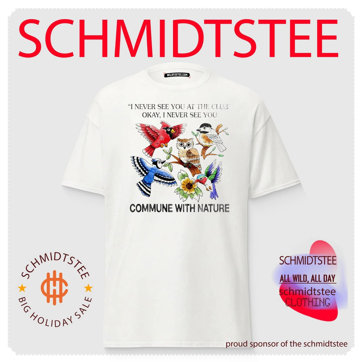 I never see you at the club okay i never see you commune with nature shirt