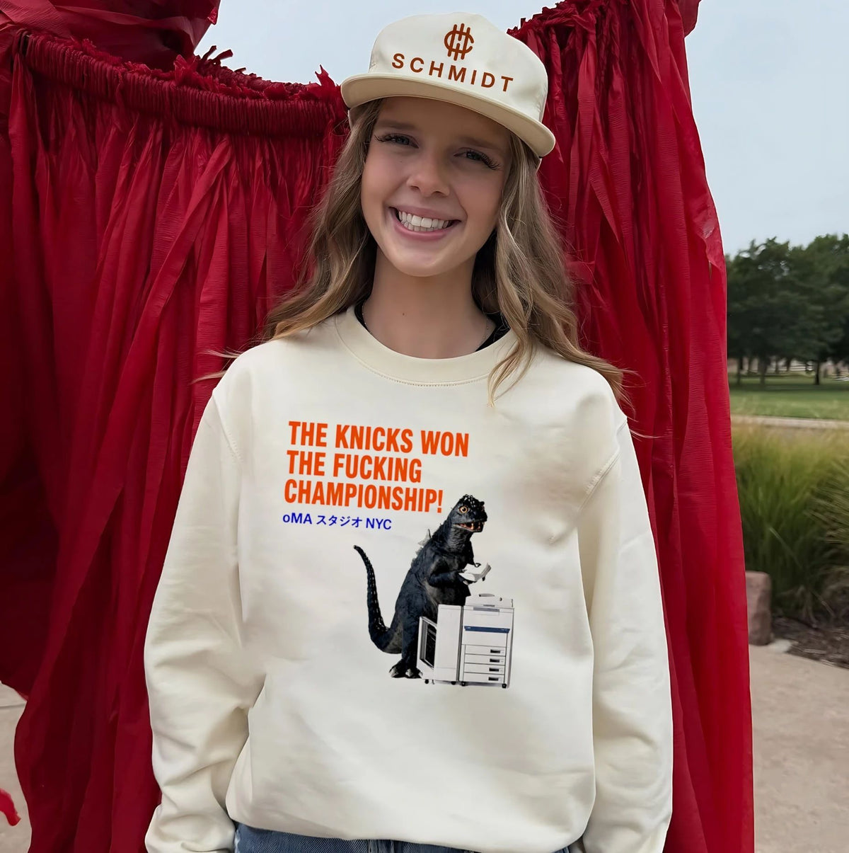 The Knicks won the fucking championship godzilla shirt