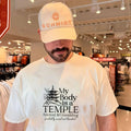 My body is a temple ancient and crumbling pagoda graphic shirt