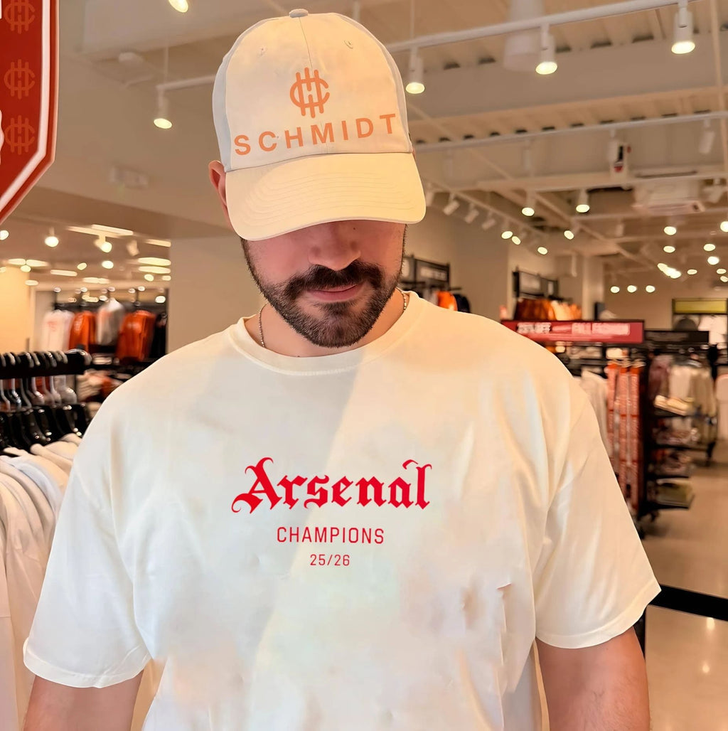 Arsenal AFC PL Champions 2025 2026 logo shirt