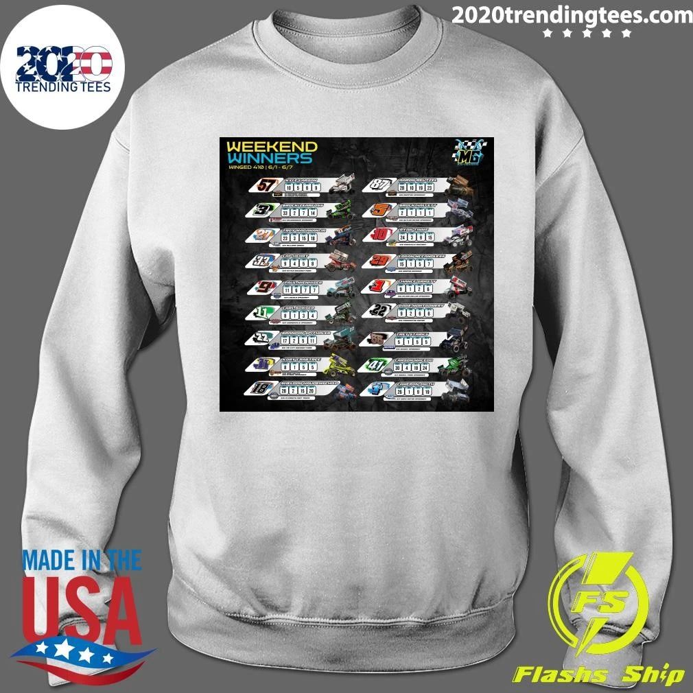 Weekend Winged 410 Winners June 1 – 6, 2026 Shirt