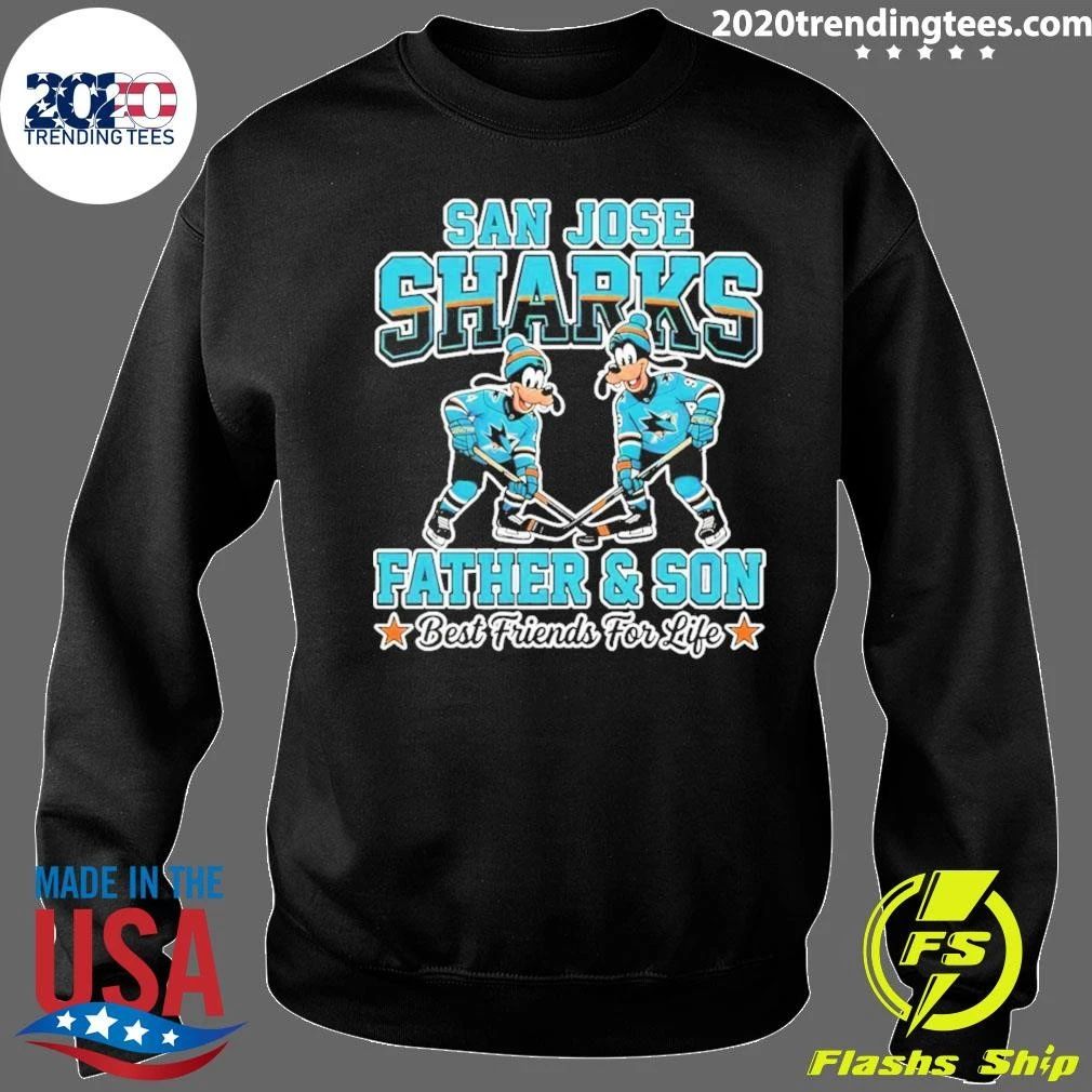 Goofy San Jose Sharks Father And Son Best Friends For Life Shirt