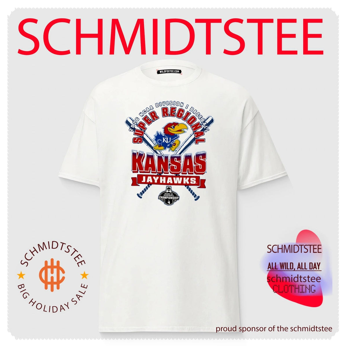 Kansas Jayhaws 2026 NCAA Division I Baseball Super Regionals shirt