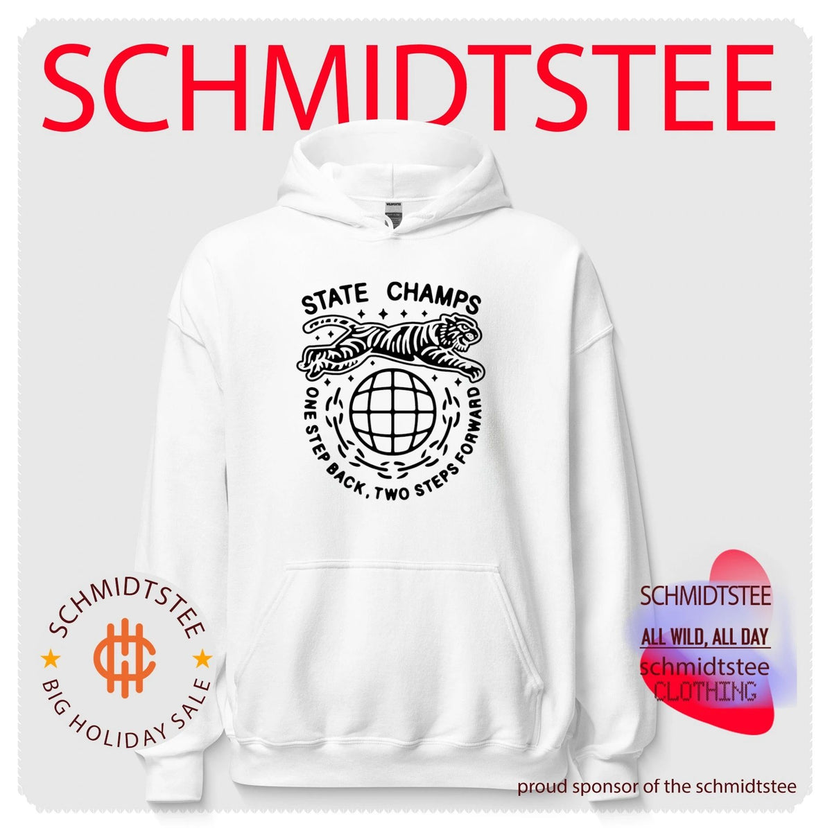 State Champs one step back two steps forward tiger graphic shirt