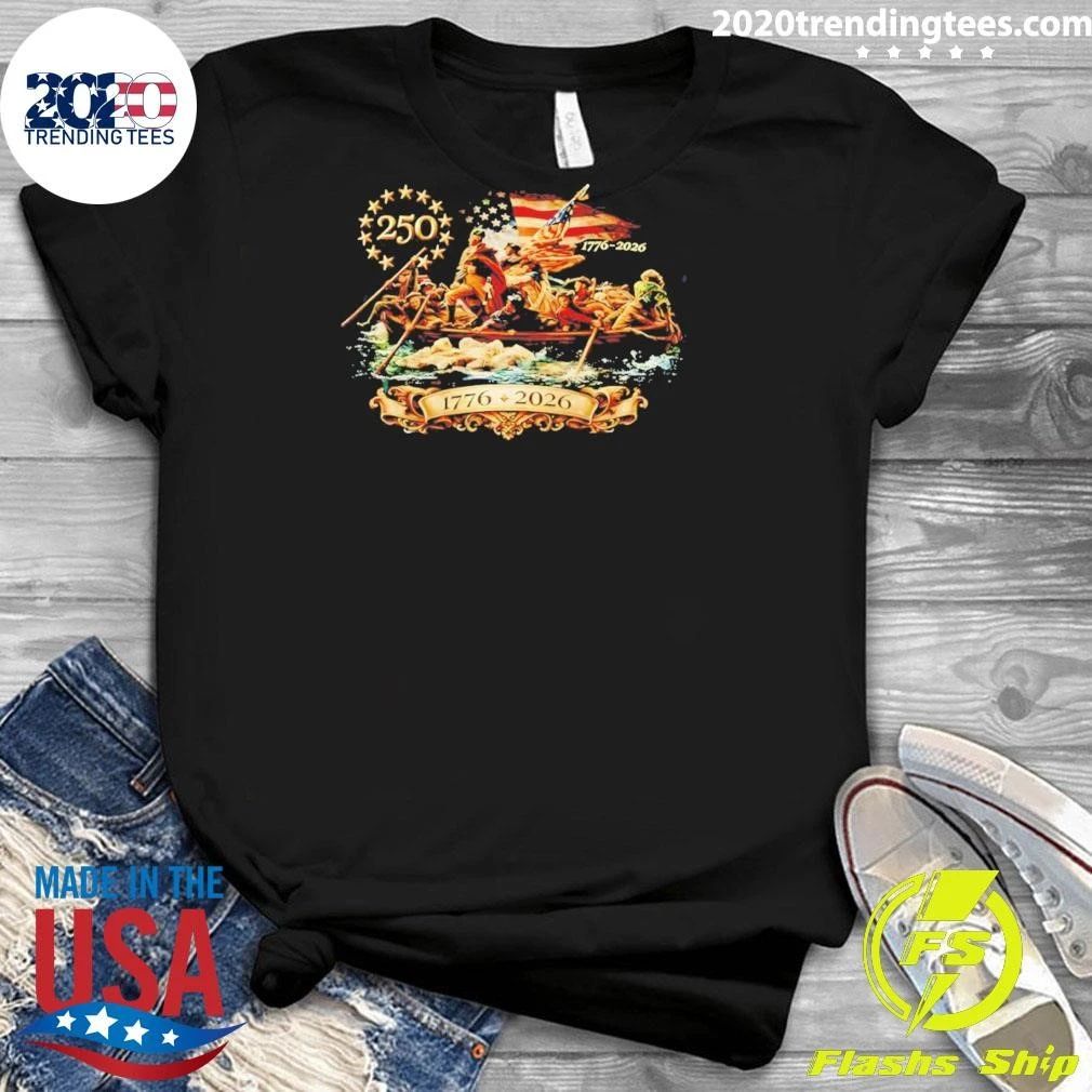 George Washington Crossing The Delaware 250th Independence Day 1776 2026 Shirt