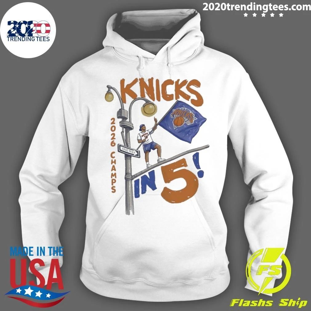 New York Champs 2026 Knicks In 5 Keith Haring Style Shirt