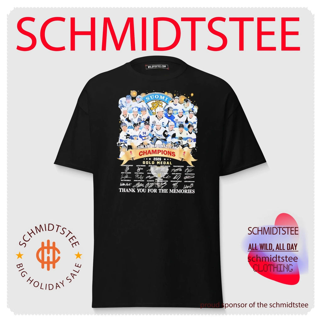 Finland National Men’s Ice Hockey 2026 Gold Medal Champions shirt