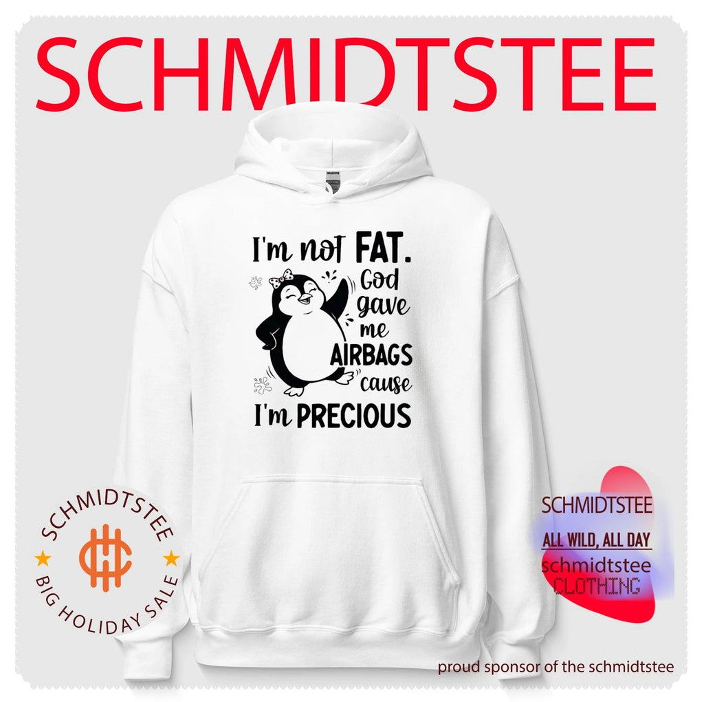 I’m not fat God gave me airbags cause I’m precious cartoon penguin shirt