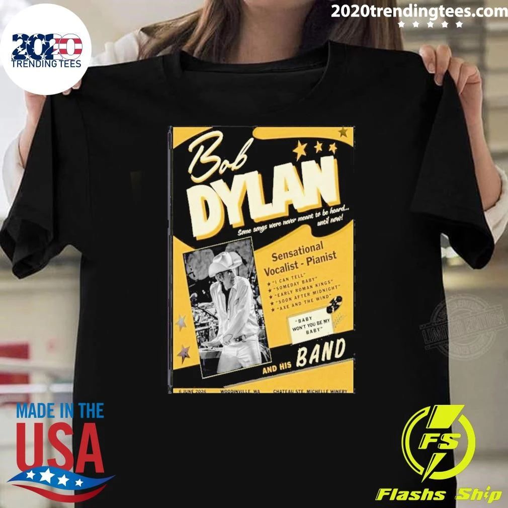 Bob Dylan Chateau Ste Concert June 6 2026 Poster Shirt