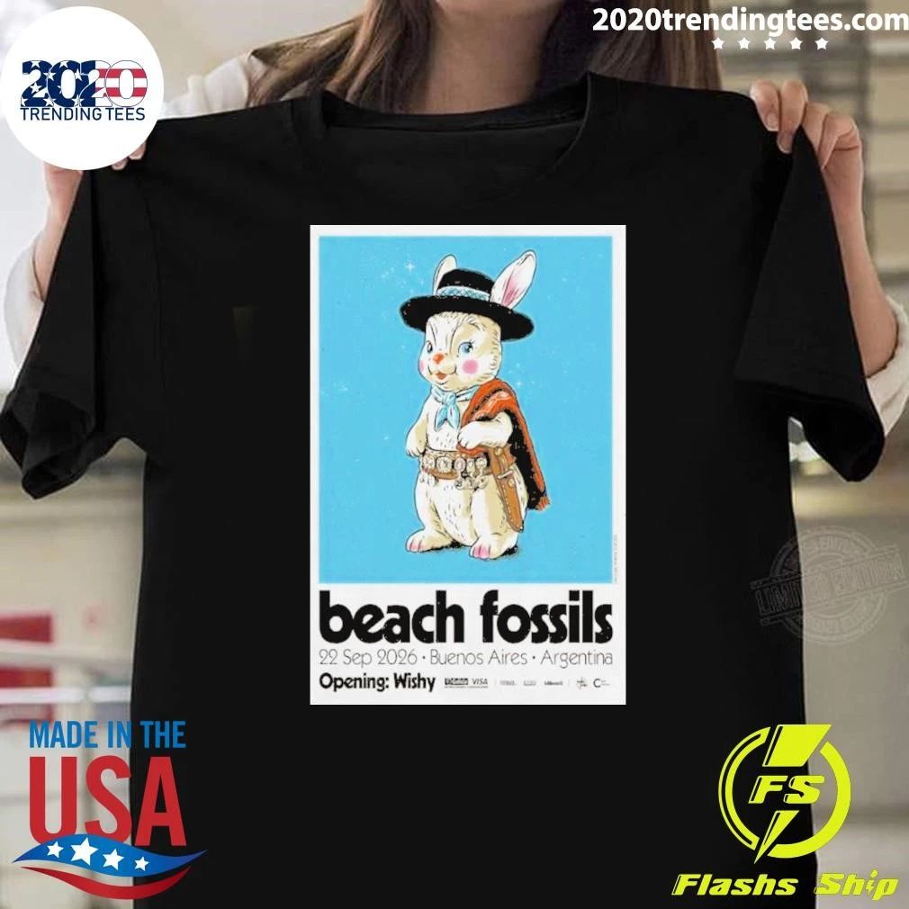 Beach Fossils 22 September 2026 Buenos Aires Argentina Opening Wishy Shirt