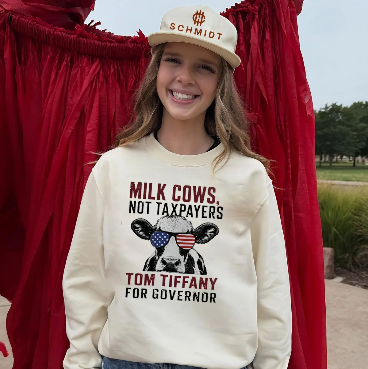 Milk Cows Not Taxpayers Tom Tiffany For Governor Shirt