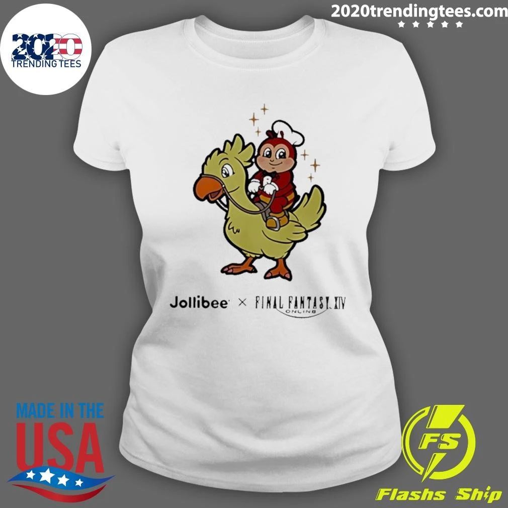 Jollibee X Final Fantasy Xiv Online Logo Shirt
