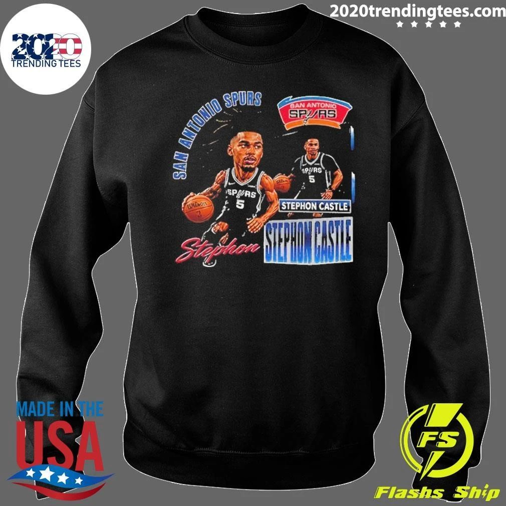 Stephon Castle San Antonio Spurs Basketball Wilson Graphic Shirt