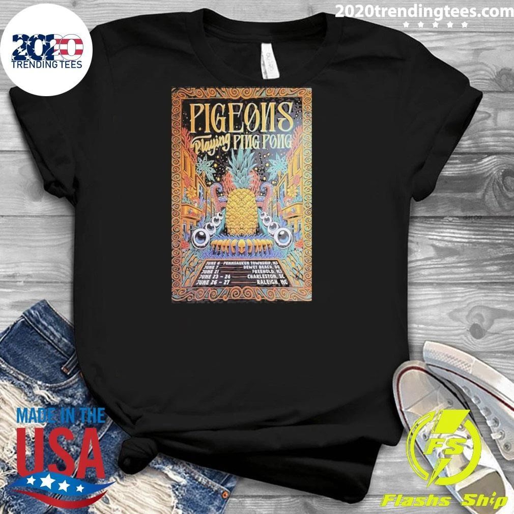 Pigeons Playing Ping Pong Tour June 6-27 2026 Poster Shirt