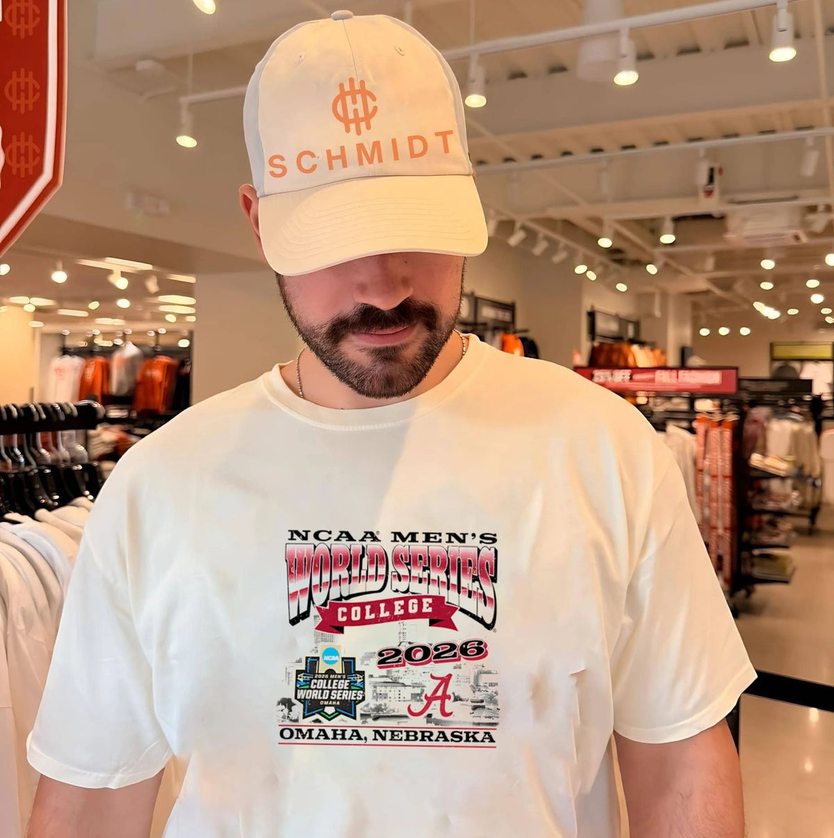 Alabama Baseball 2026 Men’s College World Series skyline shirt
