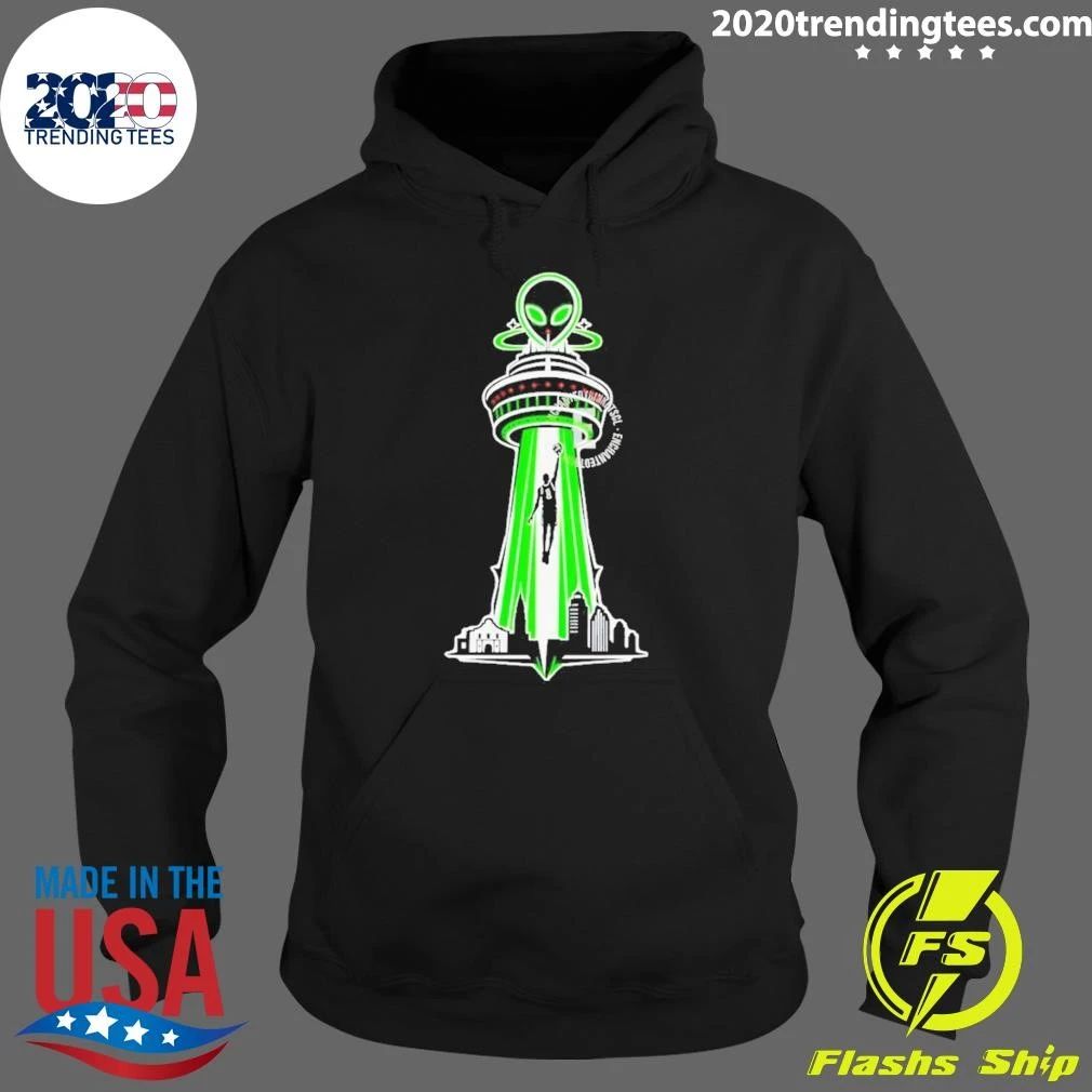 Antonio Spurs Basketball Alien Ufo City Skyline Nba 2026 Shirt