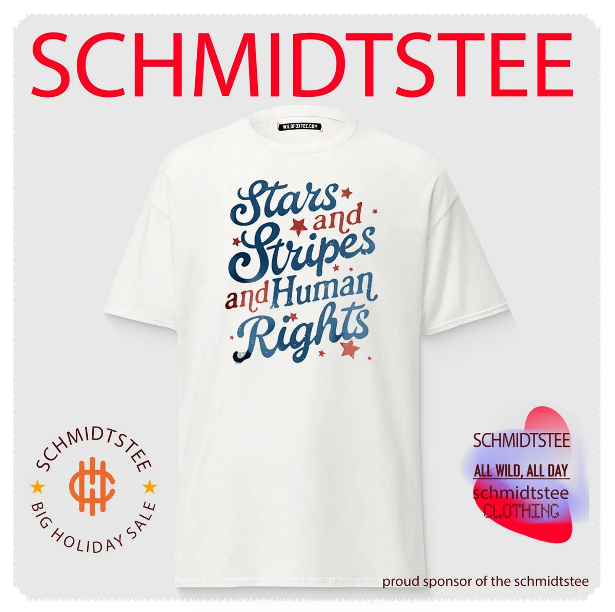 Stars And Stripes And Human Rights Liberty And Justice For All 250 Years Shirt