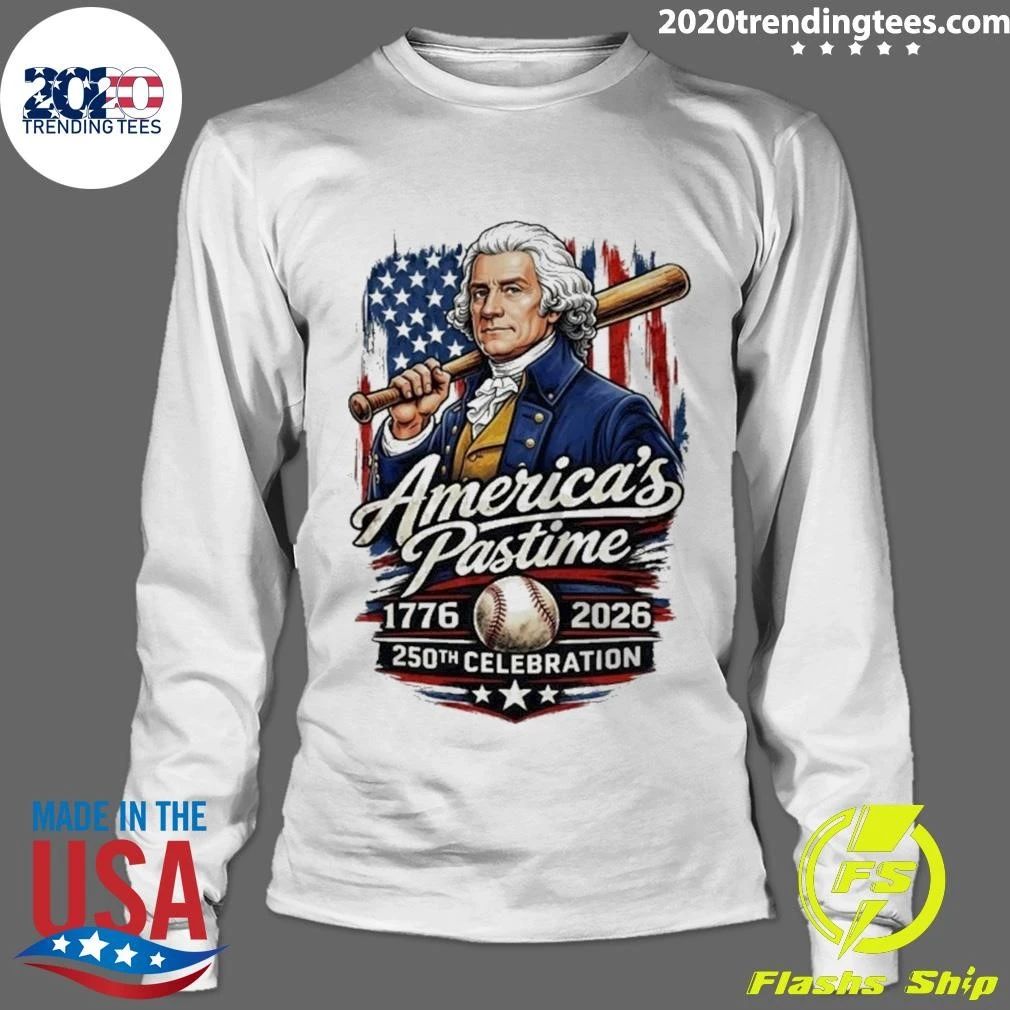 Thomas Jefferson America’s Pastime 1976-2026, 250th Celebration Front and Back Shirt