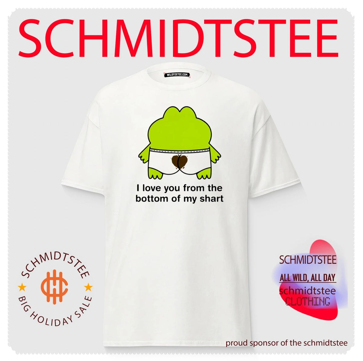 Frog I Love You from the Bottom of My Shart shirt